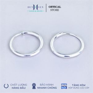 Khong Tai Bạc Tròn Trơn Duy Hiển Cho Bé Hoặc Cho Tai Mới Bắn Lỗ Tai