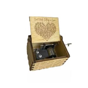 Wooden hand-cranked music box A classical music box for friends to use. You are my sunshine and love