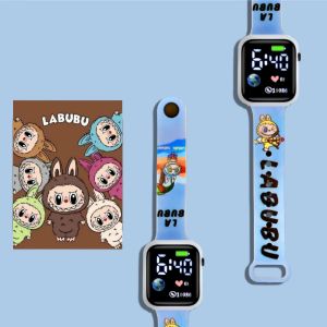 Jam tangan anak Lucu Karakter Labubu - Jam Tangan Digital Labubu - zansenShop