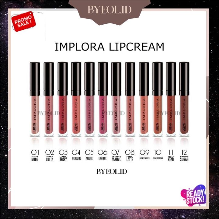 Ulasan Lip Cream Implora Urban Series Untuk Bibir Kering