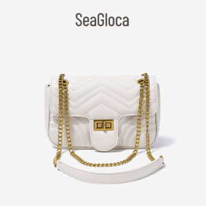 SeaGloca Womens GG Quilted Square Lock Chain Shoulder Bag Crossbody Bag