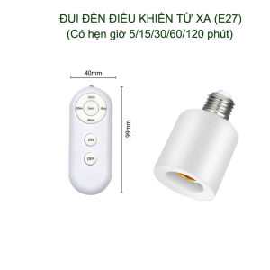 Đui đèn thông minh thế hệ mới điều khiển từ xa kiêm hẹn giờ
