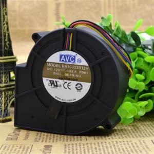97mm Blower Fan for AVC BA10033B12H 12V 1.32A 9cm 9733 4-Wire Turbo Blower Dual Ball Bearings - High Airflow Efficient Cooling