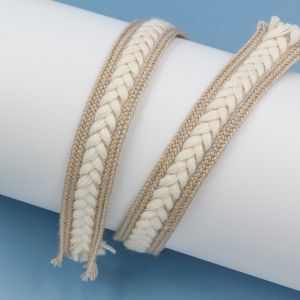 IFFINE 10Yards Rộng 15 cm. Viền bện xương cá Chiều dài 10 yard Dệt nhiều màu sắc Dây đan trang trí Đa năng Chất liệu cotton. Viền vải bện Dành cho ngành may mặc