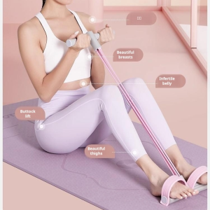 [ลดไขมันและลดพุง] เครื่องปรับความตึงที่เหยียบเอวแบบมัลติฟังก์ชั่นเครื่องปรับแรงตึงแบบเหยียบหกหลอดเครื่องซิทอัพในครัวเรือ