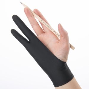 ARCHER LEVEL72EL0 1pcs 1/2 Fingers Painting Gloves Sweat-proof Anti-touch Sketch Gloves High Quality Anti-fouling Drawing Gloves Hand-drawn