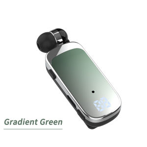 VAORLO Original K65 Gradient Color Lavalier Business Wireless Headphone Call/Music 20 Hours Vibration Reminder One-Click Photo Bluetooth 5.2 Headsets Sports Running Telescopic Earbuds With LED Display