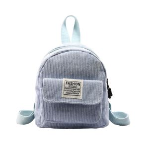 DYJKOUG Phone Bags Corduroy Backpack Handbag Korean Style Women School Bags Portable Solid Color Mini  Shoulder Bags Girls