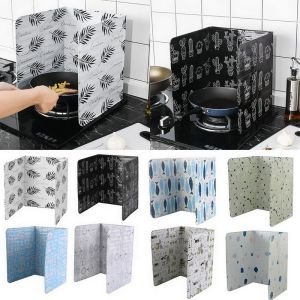 Hoomall 1 cái Dầu Đầm Xòe Bảo Vệ Chất Liệu Nhôm Tấm Bếp Gas Âm Ốp Dẻo Chống Màn Hình Vách Ngăn Nhà Bếp Nấu Ăn Dụng Cụ Tiện Ích