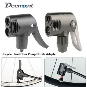 MUNCHX 7 Styles Bicycle Hand Floor Pump Nozzle Adapter Black Plastic Bike Scooter Ball Integrated Inflator and Nozzle for MTB Road Bike
