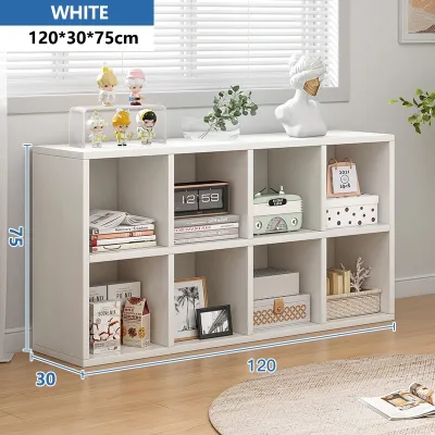 XUXU Rak Buku 120cm Bookshelf Wooden Multipurpose Rack Rack Cabinet Rack Storage Utility Shelf Wood Shelf Rack DIY Utility Shelf Kabine Buku ook 书柜 书架