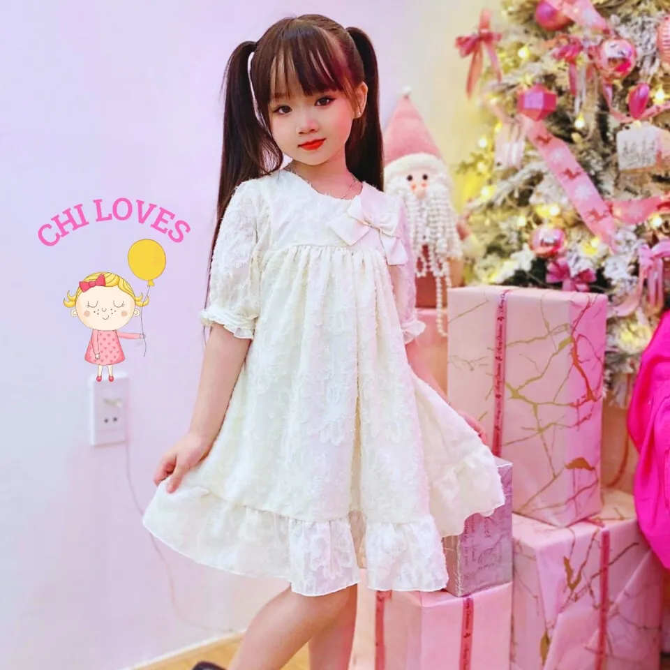 Chân váy tulle và áo thun trễ vai cho bé gái từ 4-10 tuổi CVG40077 | Bé  Cưng Shop