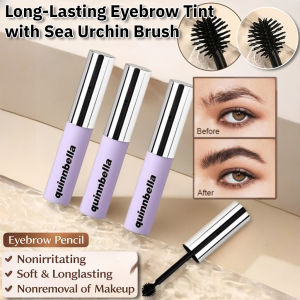 ✨Local Delivery✨ Long-Lasting Eyebrow Tint with Sea Urchin Brush Waterproof Dye Eyebrow Cream DIY Natural Enhancers Brow Makeup