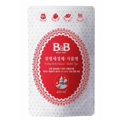 B&B Feeding Bottle Cleanser Bubble Type (400ML Refill)