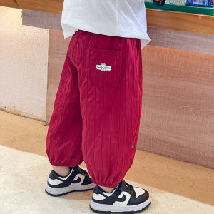 👶กางเกงขายาวเด็กขากว้างสไตล์เกาหลีรุ่นใหม่ กางเกงขาบานระบายอากาศได้ดี เหมาะสำหรับเด็กชายและเด็กหญิง Childrens bloomers【Hippobaby】