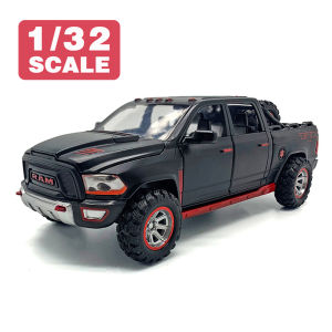 LEO 1:32 Dodge ram trx Sound & light effect 6 doors can be opened diecast Alloy car model toys for boys toys for kids car for kids cars toys cheap prices