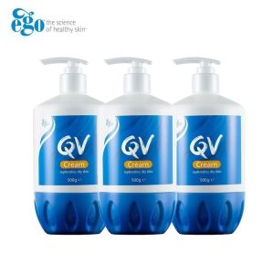 [SG Stock] QV Moisturising Cream 500g Pump Bottle | Dry & Sensitive Skin Care | Unscented Formula | 24 Hours Long Lasting Hydration