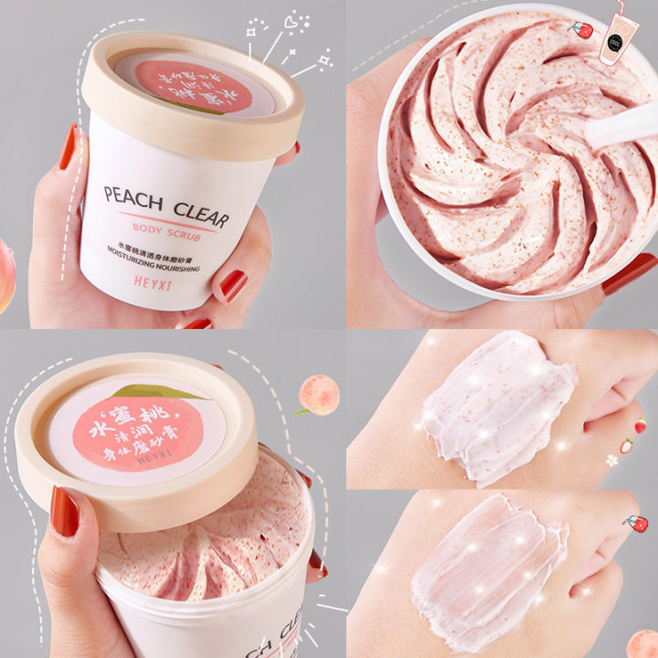 Heyxi Moisturizing Nourishing Peach Clear Body Scrub Lazada