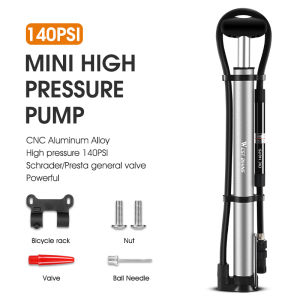 WEST BIKING Mini Manual Bicycle Pump High Pressure Cycling Air Pump With Scalable Length Hose Portable Tire Inflator For Presta & Schrader