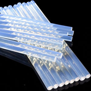 100pcs Hot Melt Glue Stick for Diy Art Clear Glue High Viscosity Transparent Environmentally Friendly Hot Melt Adhesive Stick