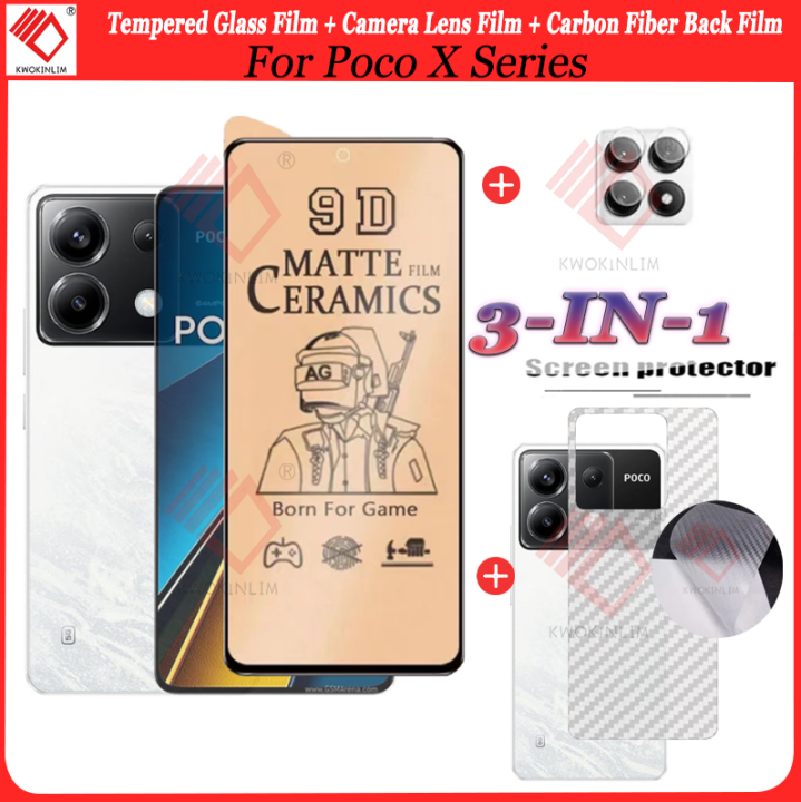 Screen Protector Poco X3 Camera Protection In For POCO X6 5G