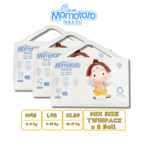 MOMOTARO Popok Celana Bayi Mix Size (2 Ball) M46-L42 | M46 - XL39 | L42 - XL39
