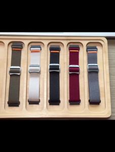 Compatible for Amazfit Helio Bands Quick Release Stretchy Solo Loop Adjustable Nylon Replacement Straps Compatible for Amazfit Helio Fitness Tracker Wristband