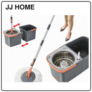 【JJ HOME】Detachable 360 Spin Mop Set with Clean/Dirty Water Bucket