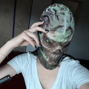 HUAGUES 3D Halloween s Breathable Mesh Visualized Zombie Creative Realistic Full Face for Halloween Halloween Party