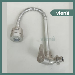 [ VIENA ] Kran Angsa Fleksibel Kran Cuci Piring Keran Sink Kran Dapur Dinding SN Anti Karat FLX04LS Kepala Besar