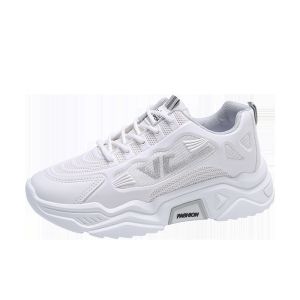 Kingbest " FREE BOX" (Size 37 - 42) Jiwoo Sepatu Sneaker Putih Wanita Premium