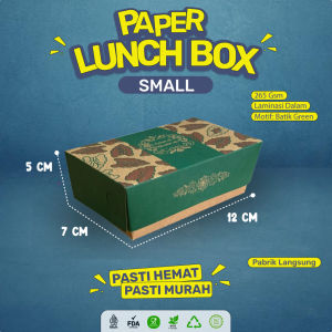 Paper Lunch Box Small Lunch Box Small Kraft 265 Gsm (Isi 50 Pcs / LB5K152)
