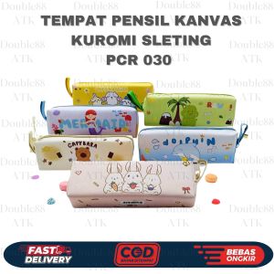 Tempat Pensil Kanvas Capybara Dolpin Sleting PCR 030