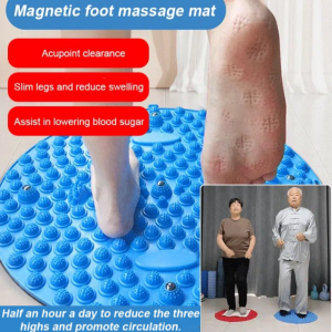 【 Meridian Massage Fitness Boardchibang】Magnetic Foot Massage Mat for stimulating the soles and promoting physical and mental well/Round Foot Massage Cushions Foot Massage Anti-Slip Bath Mat/massage pad磁石指压板足底按摩垫