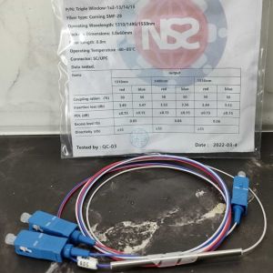 Splitter ratio 20:80 sc upc three window G657A2 high quality fiber optic NS2