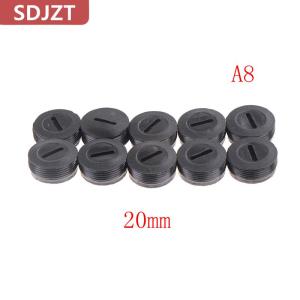 [COD] SDJZT ที่ใส่แปรงถ่านสีดำ10ชิ้นฝาครอบแปรง13 14 15 16 18 20 22มม.