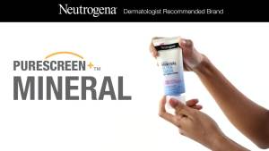 Kem chống nắng có màu Neutrogena Purescreen+ dành cho mặt SPF 30 kem chống nắng khoáng phổ rộng với Zinc Oxide & Vitamin E chống thấm nước không mùi đậm đặc 1.1 fl oz