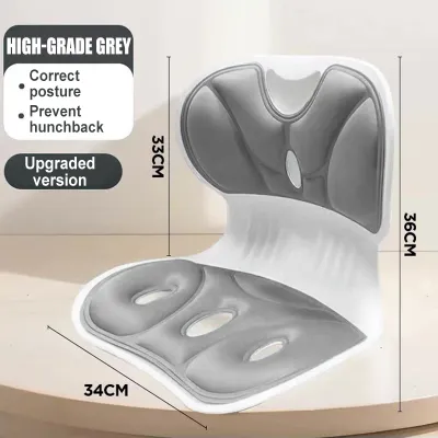 Lumbar Support Pad Foldable Ergonomic Posture Corrector Cushion – Lumbar Support for Office/Home Kerusi Sokongan Pinggang & 驼背矫正护腰垫 坐姿矫正器 脊柱支撑 哺乳坐垫