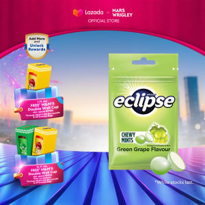 Eclipse Chewy Mints Green Grape Bag 45g Chewy Candy / Fruity