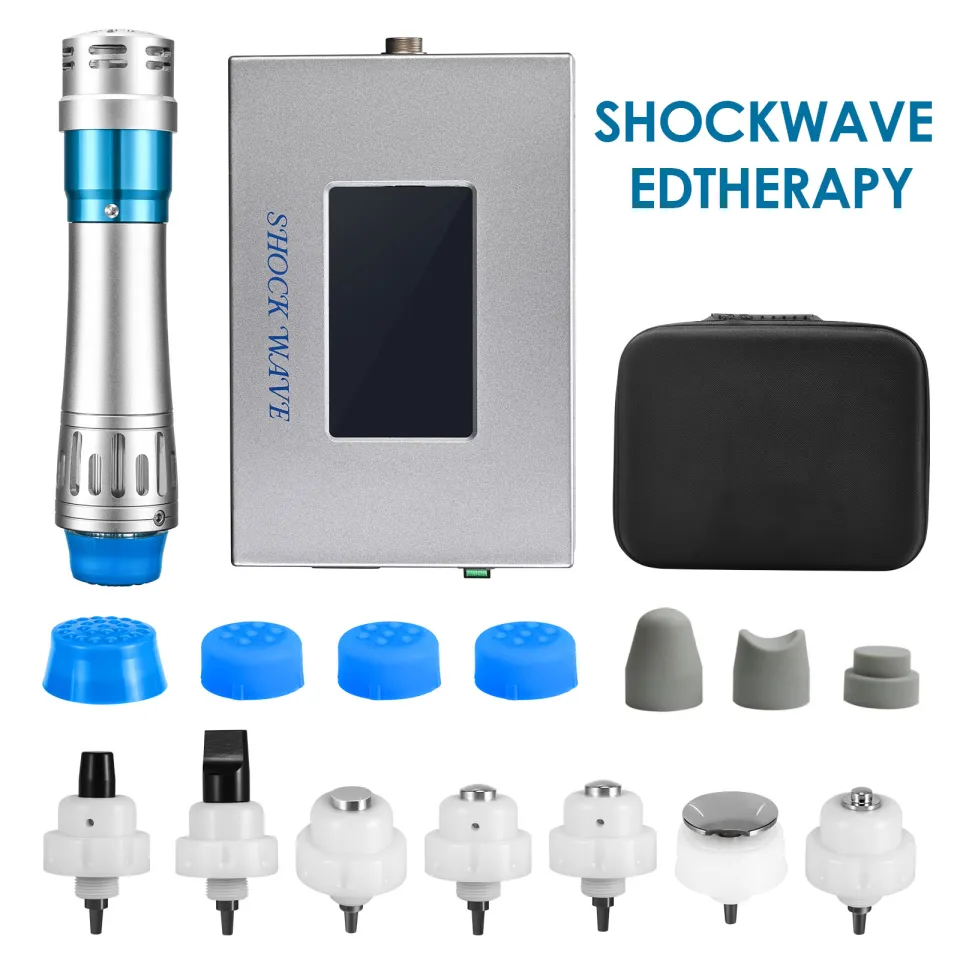 350W Shockwave Therapy Machine For Plantar Fasciitis/Shoulder Pain  Portable EMS Physio Device With Massage Heads CE Certification