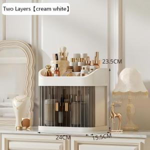Cosmetics storage box Dust proof desk storage cabinet Dressing table Skin care products facial mask storage box Large capacity