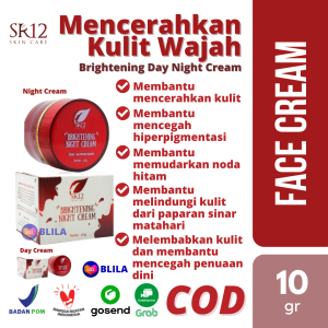 SR12 Brightening Day & Night Cream Melembabkan Kulit Wajah BPOM