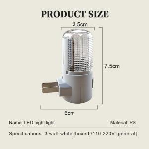LED Plug-In Night Light - Switch Controlled Eye Protection for Kids Bedroom (Safe Sleep Ambiance Lighting)