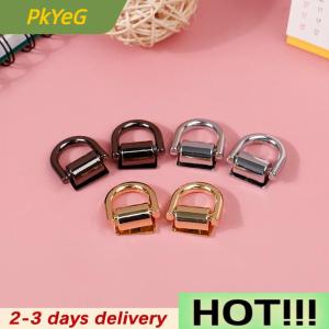 PkYeG 2Pcs D Ring Bag Side Clip Buckles Screw Handbag Chain Handles Connector Hanger