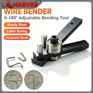 Manual Wire Bender 0-180° Adjustable Steel Bar Metal Rod Bending Tool For Craft & Construction