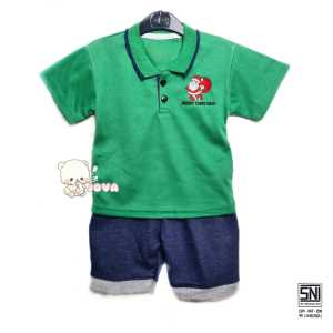 JOVA BAJU BAYI LAKI LAKI SETELAN ANAK COWO LUCU STELAN COWOK 6 12 BULAN KEREN TRENDY KEKINIAN KERAH WANGKI MERRY CHRISTMAS NATAL