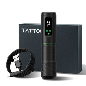 เครื่องสัก T-Rex เครื่องสักไร้สาย ตลับไร้สาย เครื่องสัก ปากกาพร้อมพาวเวอร์ซัพพลาย จอแสดงผลดิจิตอล LED 1600mAh