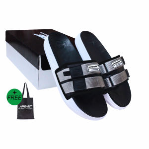 Sandal Appears Slide Phoenix ( Grey X Black )
