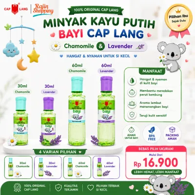 MINYAK KAYU PUTIH BAYI CAP LANG 60 ML LAVENDER & CHAMOMILE