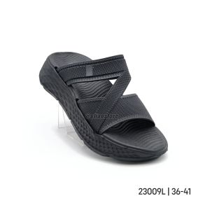 Sandal Wanita HILO’S SAS 23009L-1 Slop Sol Tebal Empuk Size 36/37 38/39 40/41 Hitam Cream Cokelat